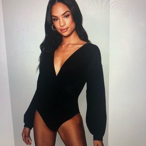 Women’s TALL wrap front bodysuit NWT